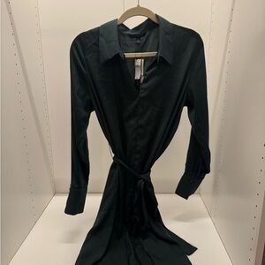 Banana Republic Forest Green Shirtdress